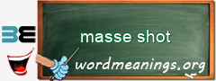 WordMeaning blackboard for masse shot